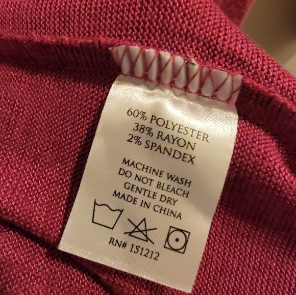 Southern Loving Mary Square Cranberry Cowl Neck Shift Dress Size Medium - Picture 5 of 6